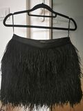 Fringe mini skirt