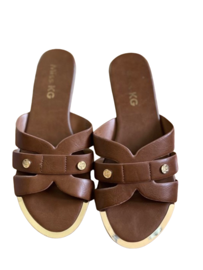 Leather slides