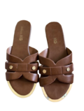 Leather slides