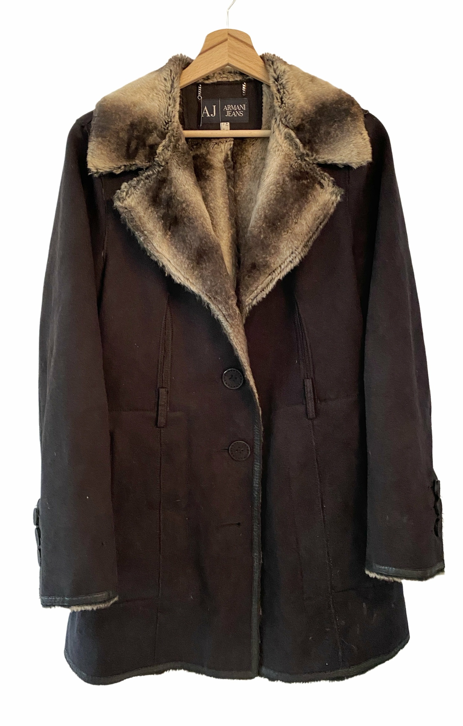 Fur Coat Outwear Armani Jeans FR 42 buy pre owned at 160 EUR
