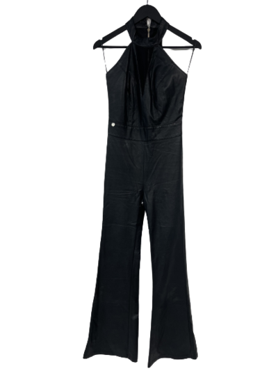Leather-look jumpsuit