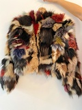Multicolored Fur Coat