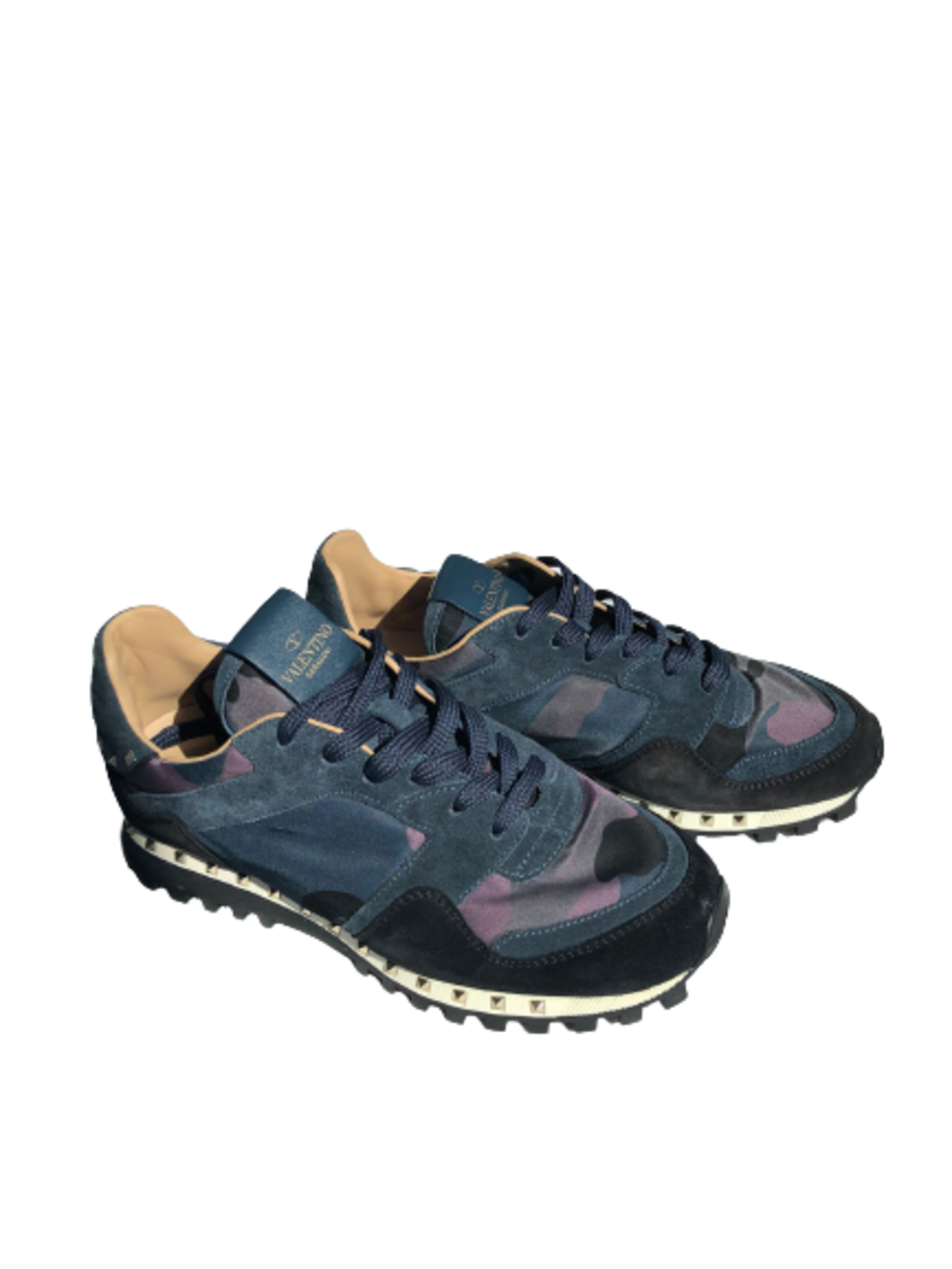 Valentino rockstud camo sneakers hotsell