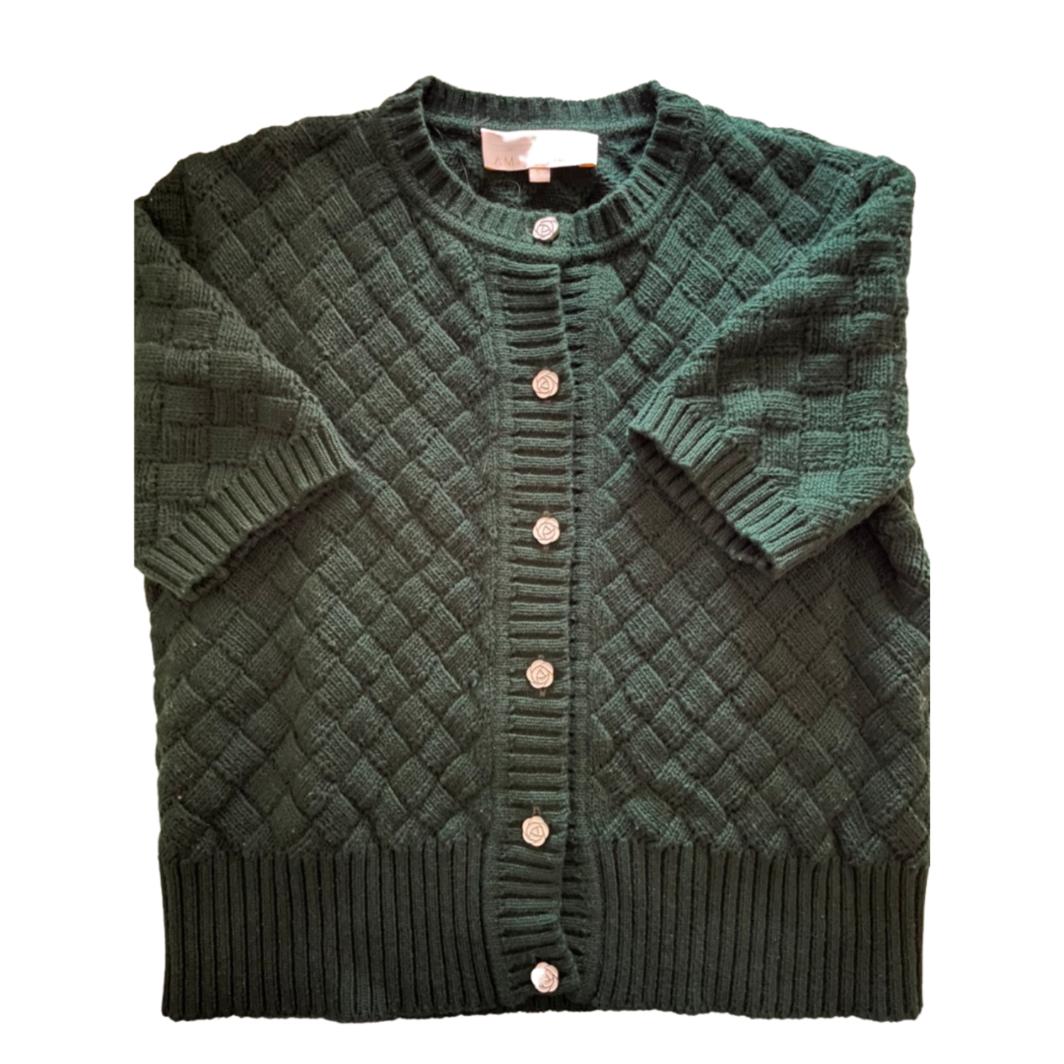 Cable Knit Cardigan for Men, Navy - AmiAmalia Luxury Knitwear