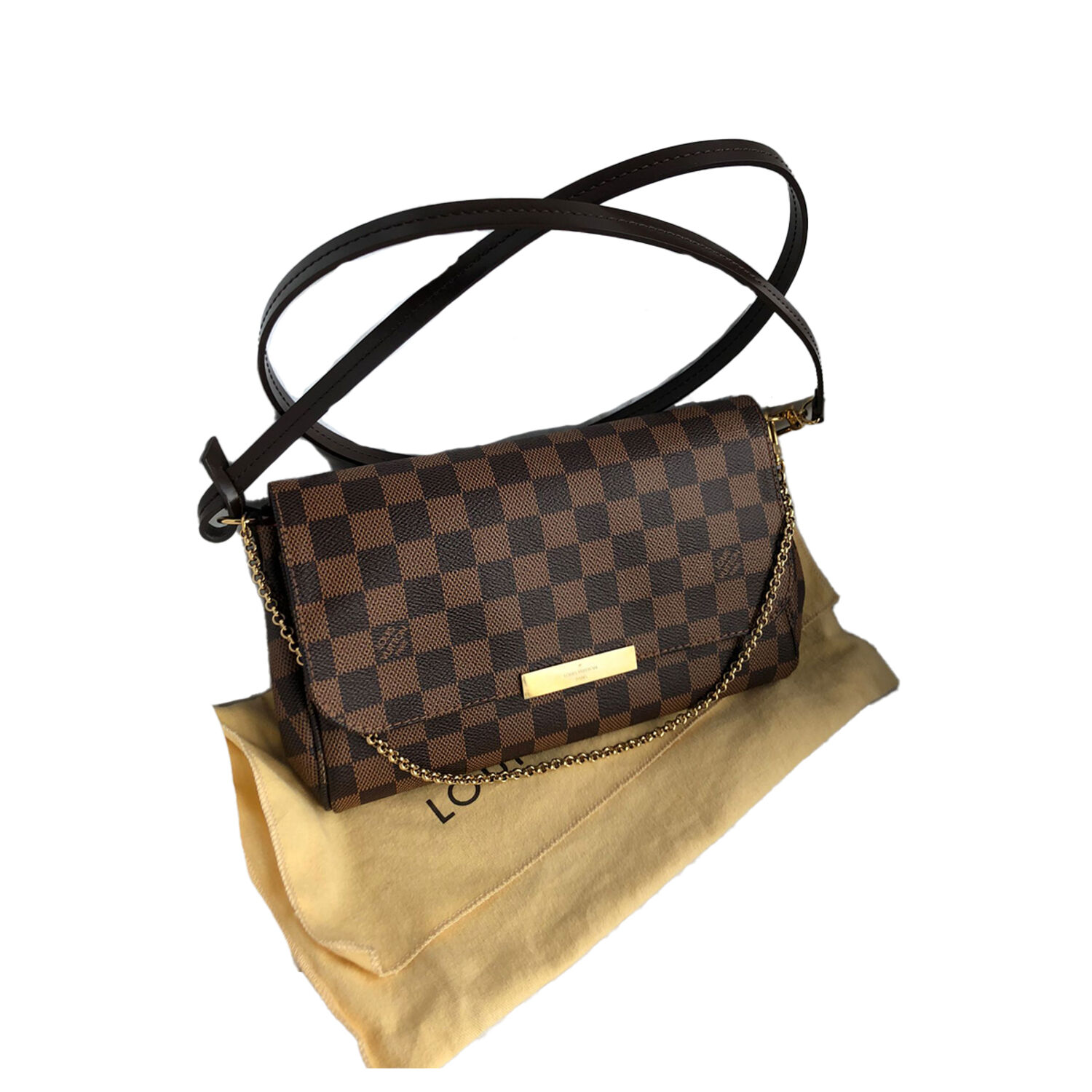 Damier Ebene Favorite PM Louis Vuitton, buy pre-owned at 700 EUR