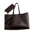 Calfskin Perforated Shopping Tote
