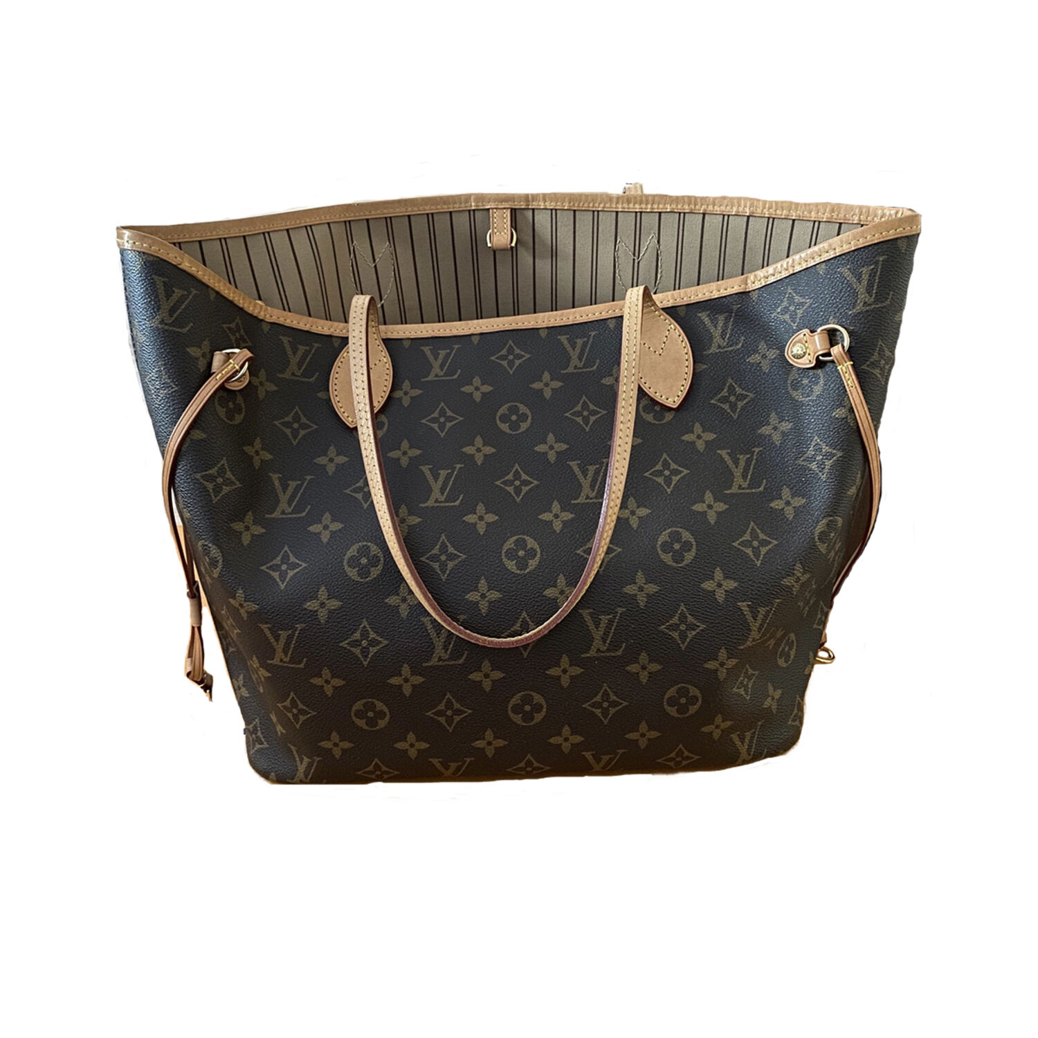 Louis Vuitton GM Monogram Neverfull Hobo Bag! Perfect Size Travel