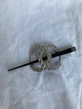 Quilted CC Hair Pin