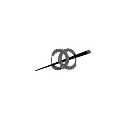 Quilted CC Hair Pin