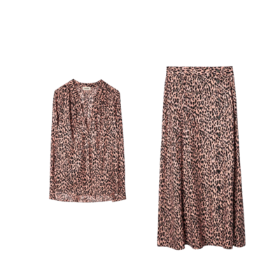 Blouse and skirt