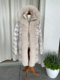 Silver fox fur jacket