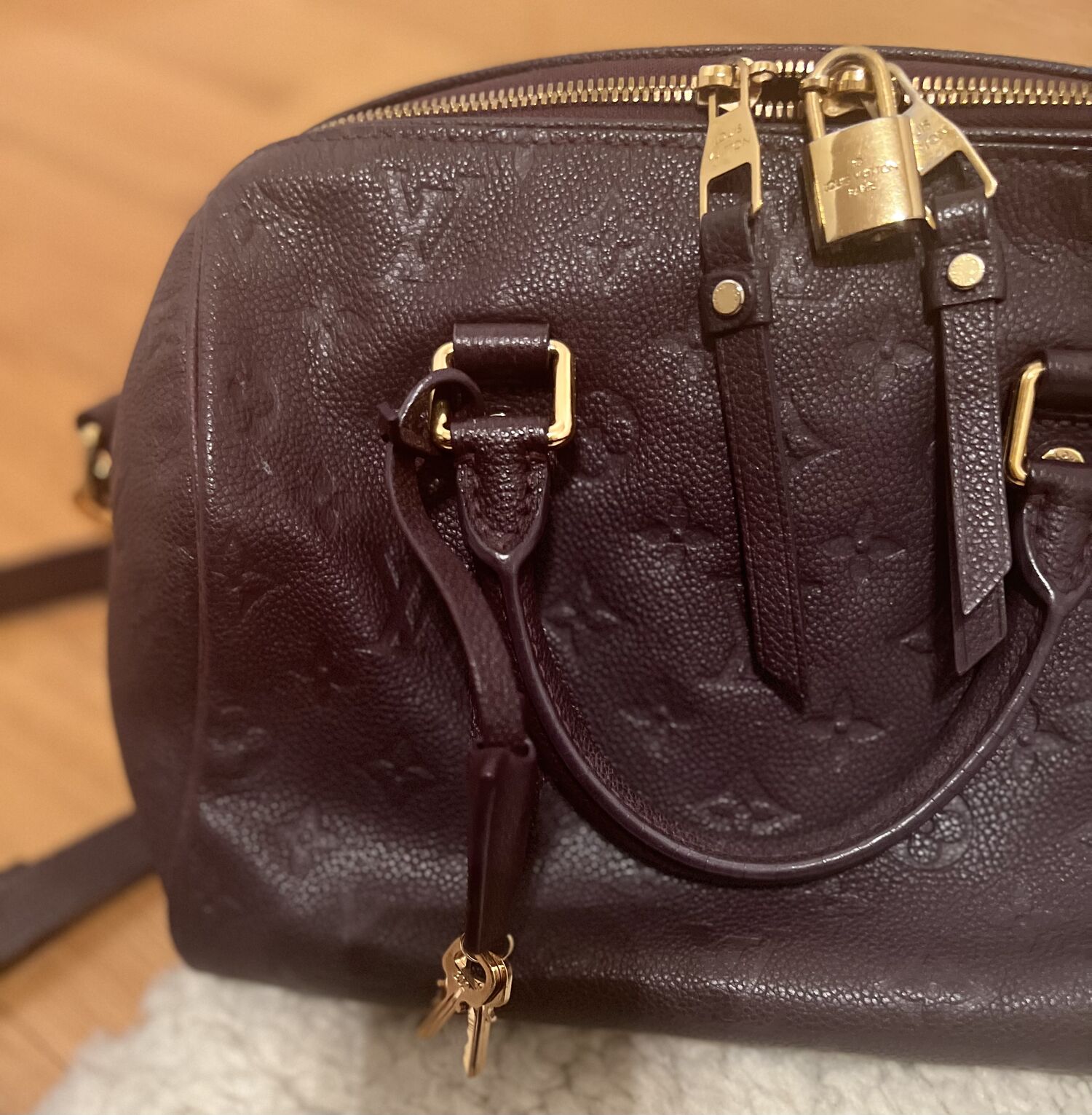 Louis Vuitton Speedy Bandouliere 25 Monogram Empreinte M40765 Aube