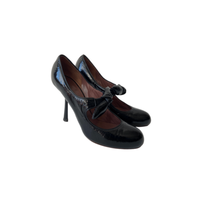 Leather High-heel Shoes