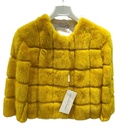 Crop fur jacket