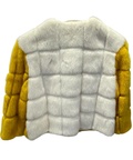 Crop fur jacket