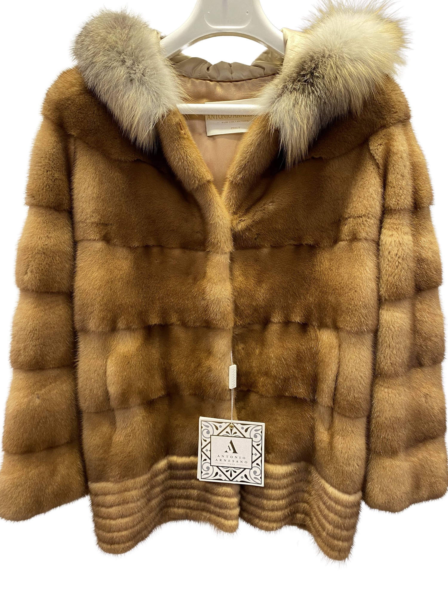 Mink fur hoodie Antonio Arnesano - IT 42, buy pre-owned at 1185 EUR