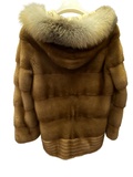 Mink fur hoodie