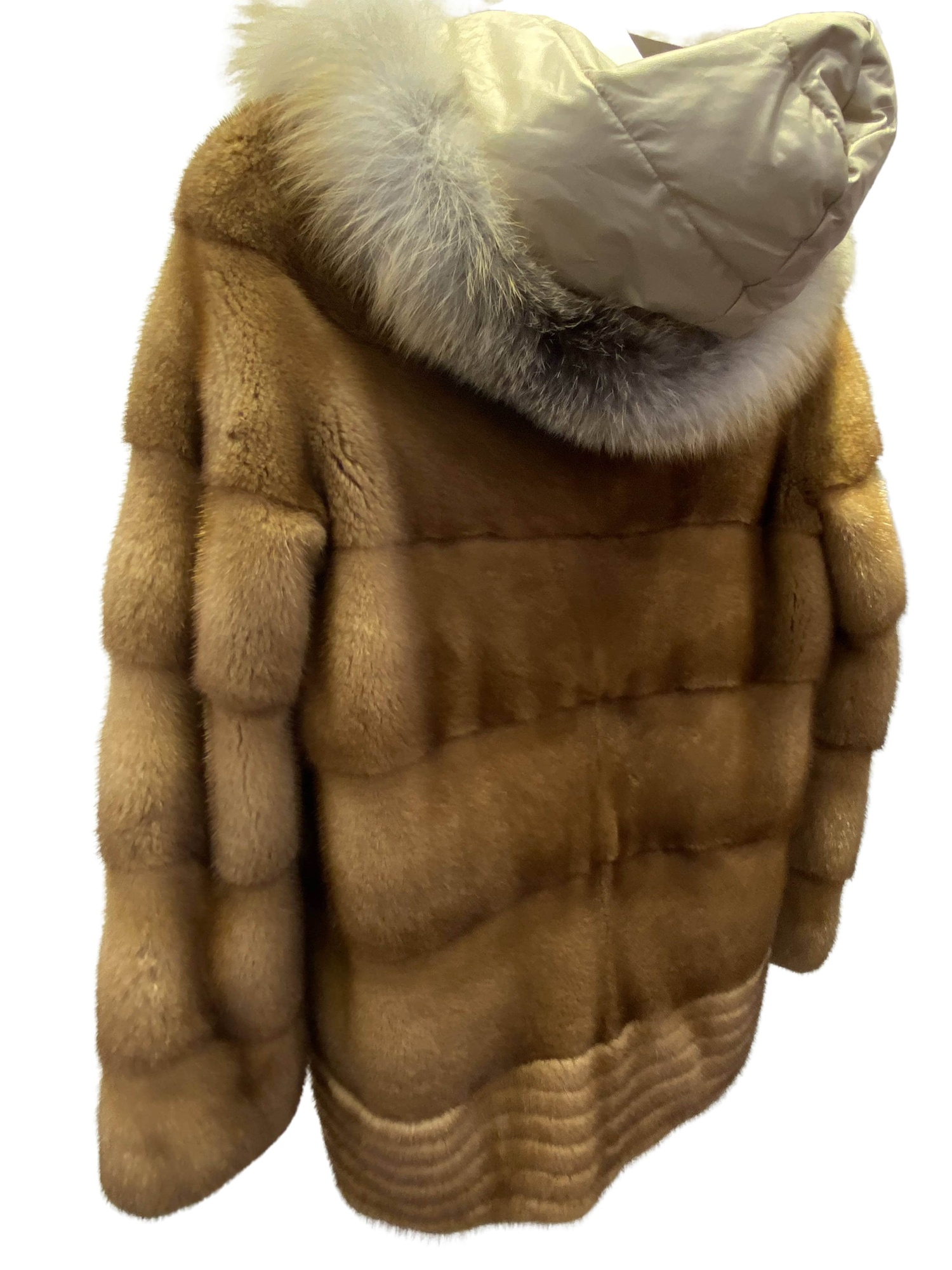mink fur hoodie