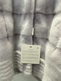 Fur hooded coat