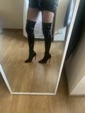 Patent Knee high Boots