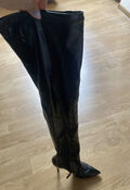 Patent Knee high Boots