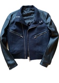 Wool biker jacket