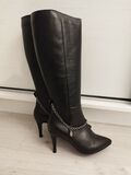 Leather High heel Boots