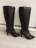 Leather High heel Boots