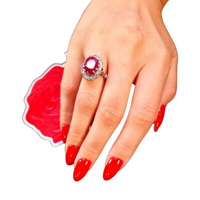 Corundum Gold Ring