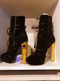 Suede High heel boots