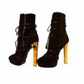 Suede High heel boots