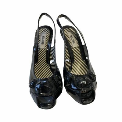 Patent Slingback Shoes