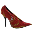 Chain printed pumps