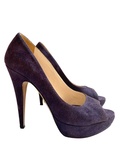 Purple pumps
