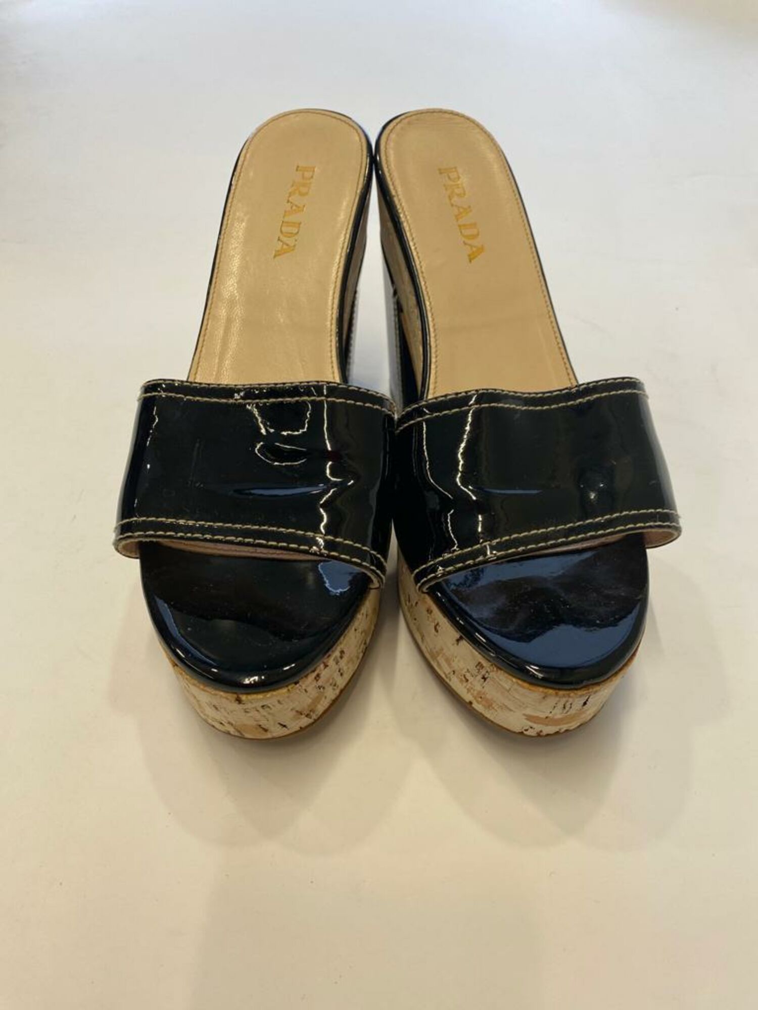 Patent Platform Slides Prada 37 buy pre owned at 100 EUR