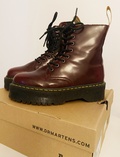 Burgundy boots