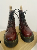 Burgundy boots