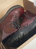Burgundy boots