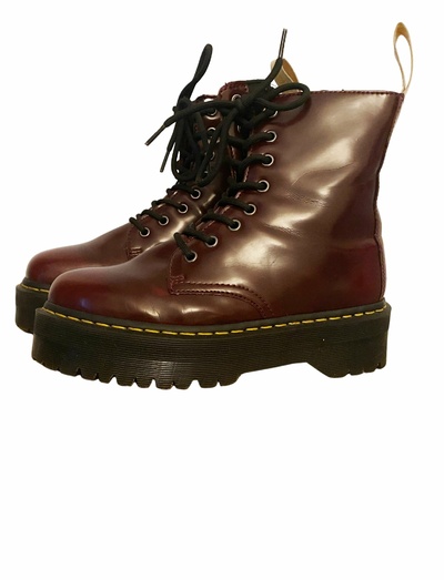 Burgundy boots