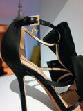 Satin high heels sandals