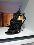 Satin high heels sandals
