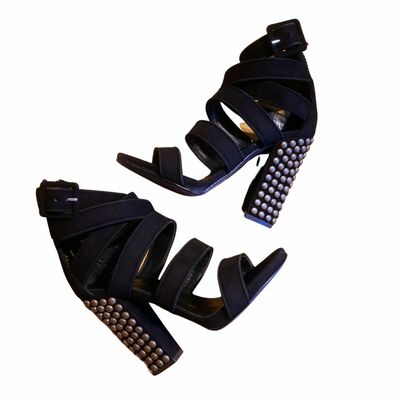Leather Block heels Sandals