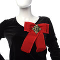 Crystal Bow Brooch