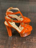 Patent Platform Sandals