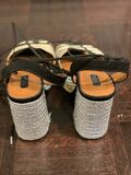 Canvas Platform Sandals
