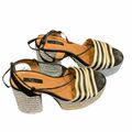 Canvas Platform Sandals