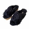 Fur Platform Espadrilles