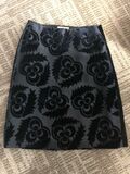 Velvet mini skirt