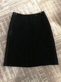 Velvet mini skirt