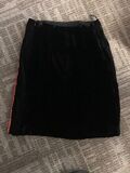 Velvet mini skirt
